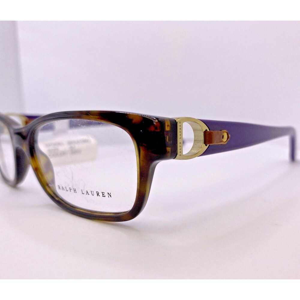 Ralph Lauren Eyeglasses Authentic RL 6106Q 51 [] 17 MM Tortoise Purple Gold